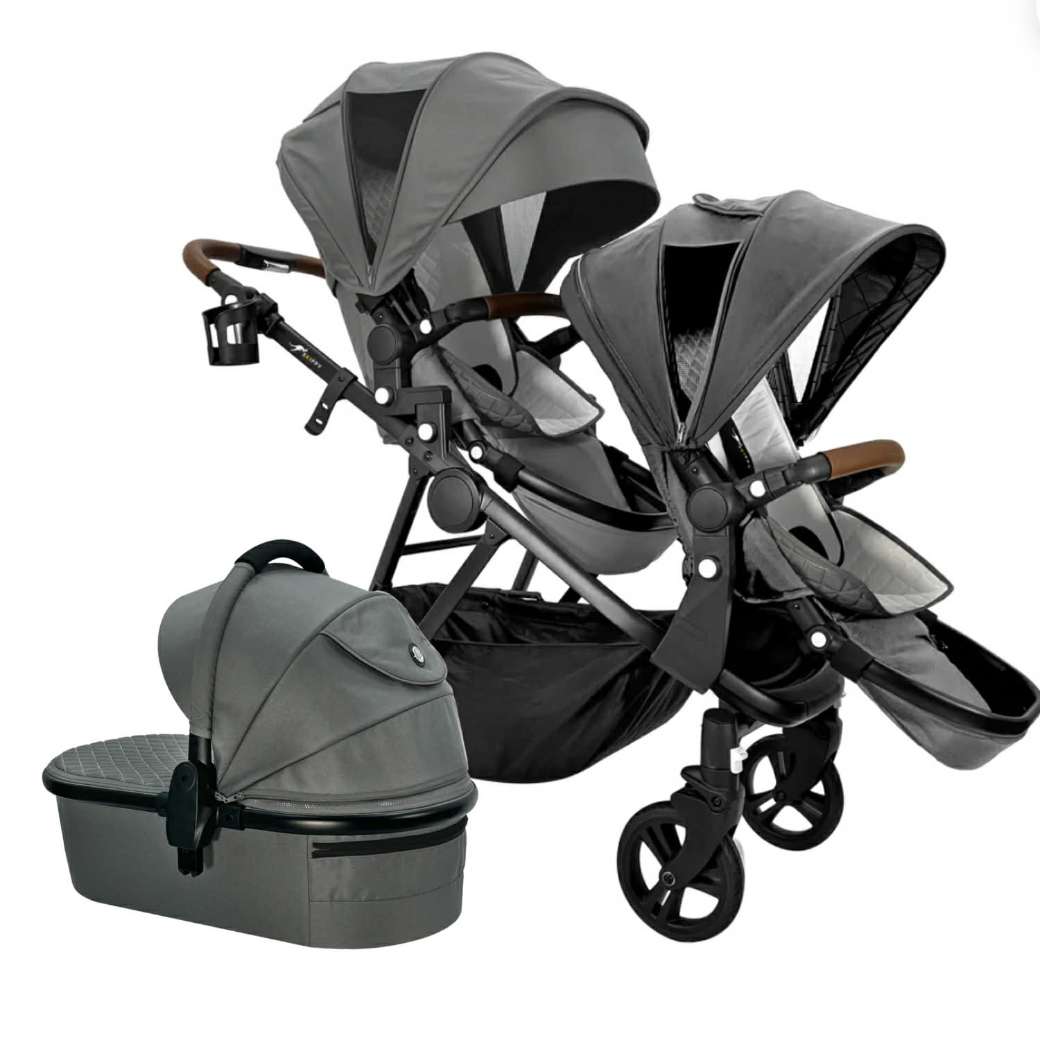 Lusso Gen 2 - Double Pram | 2 Seat + Bassinet Future Set