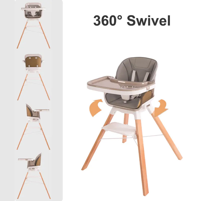 Baby High Chair Sand Rotation