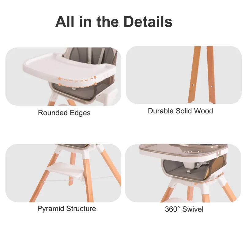 Baby High Chair Sand Features
