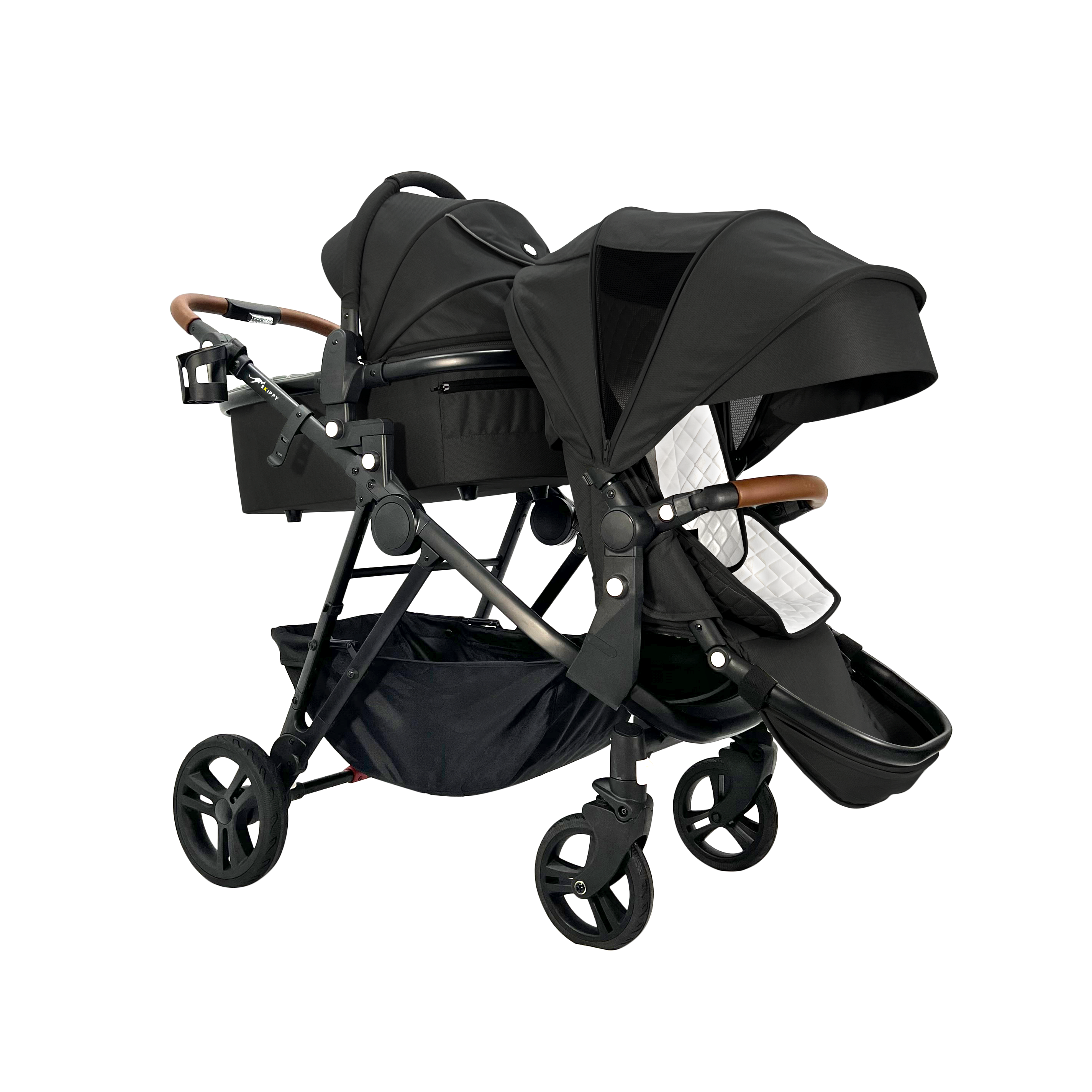 Double pram with capsule sales