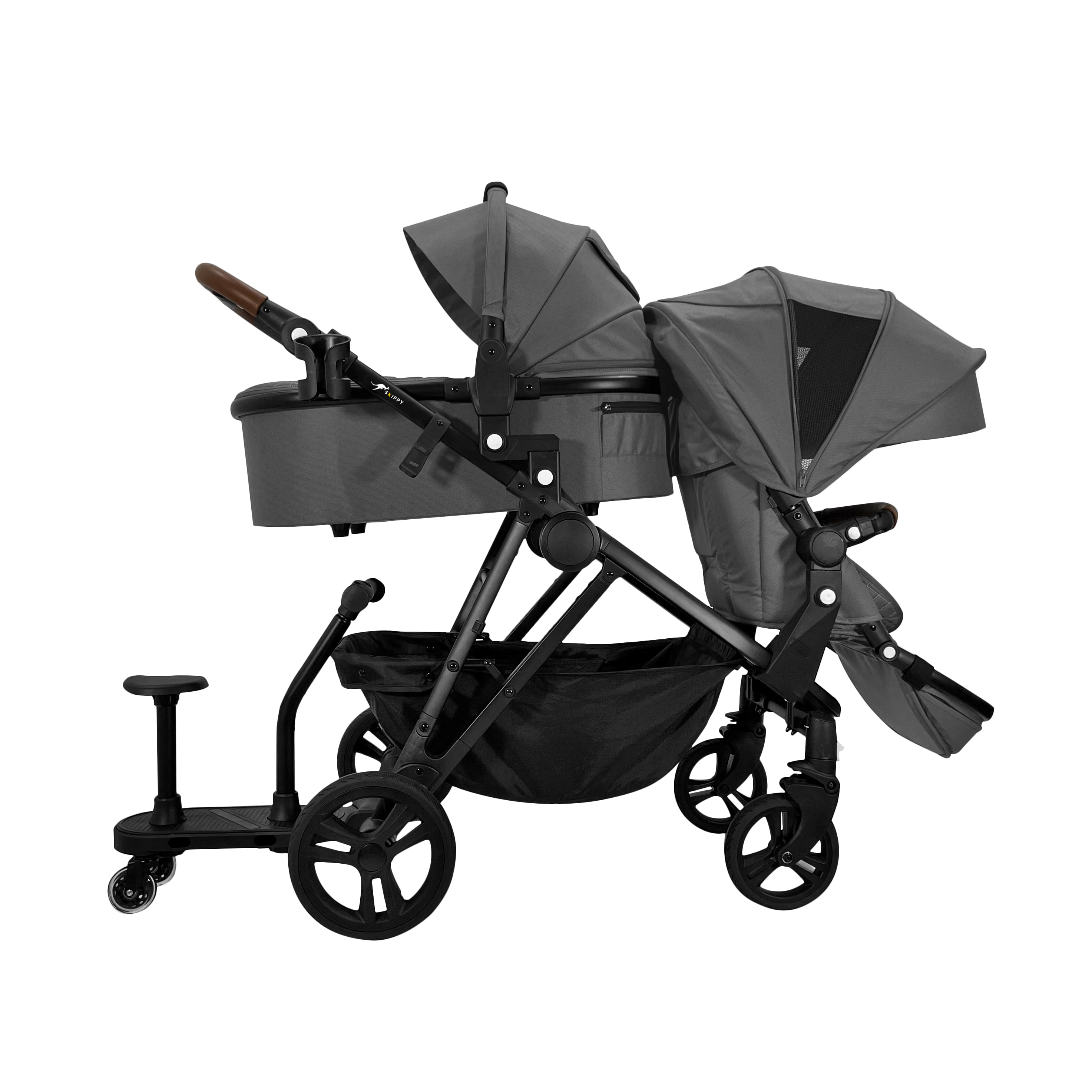 Lusso Gen 2 - Double Pram | Single to Double | Baby Pram with Bassinet