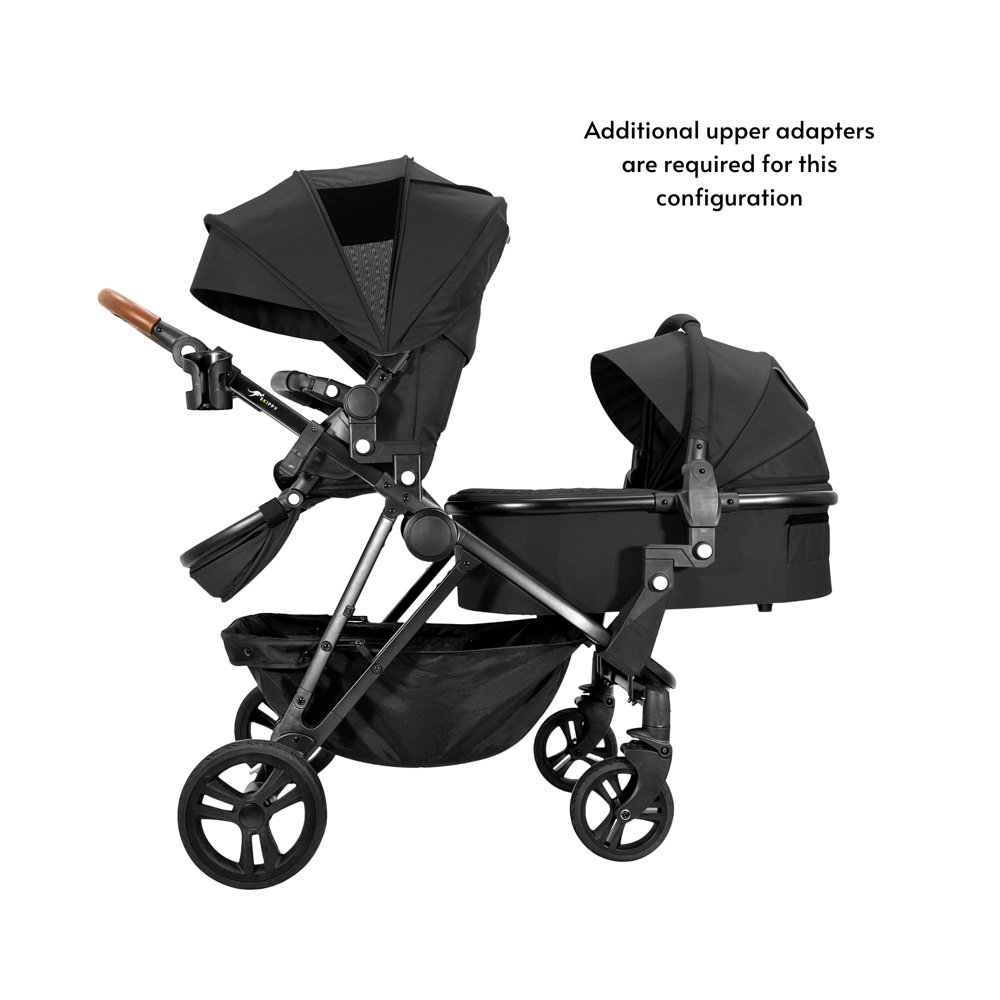 Lusso Gen 2 Double Pram Single to Double Baby Pram with Bassinet